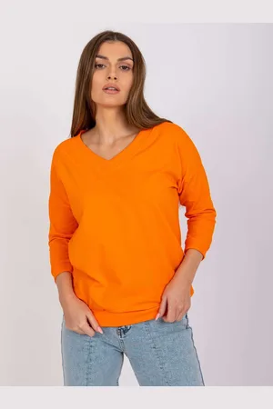 BASIC FEEL GOOD Basic oranžová halenka Olivia RV-BZ-7542.41X-orange