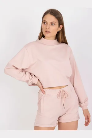 BASIC FEEL GOOD Světle růžové teplákové šortky AP-SN-A-007.67-light pink