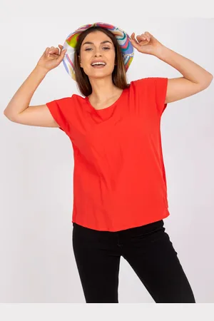 Sublevel Červená ležérní halenka s krátkým rukávem -D73761W10978G-red