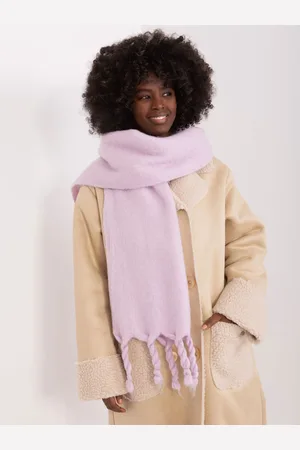 Italy Moda Světle fialová šála s copy -AT-SZ-2313502.31P-light purple
