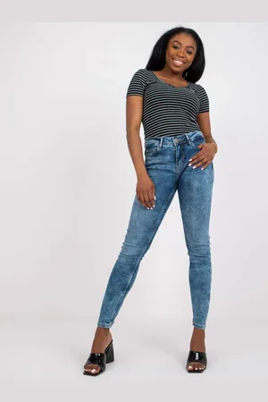 Sublevel Modré stínované skinny džíny D85035C62220M263-blue