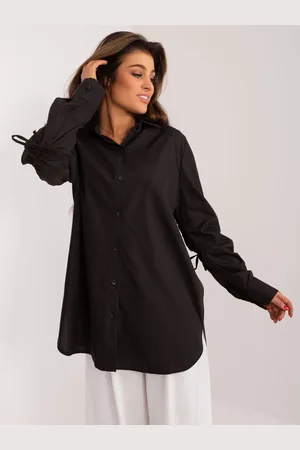 Basics from Amsterdam Černá delší oversize košile -LK-KS-509529.13-black