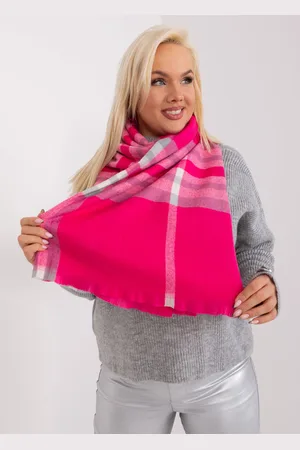 Italy Moda Vzorovaná šála AT-SZ-23125-1.26-dark pink