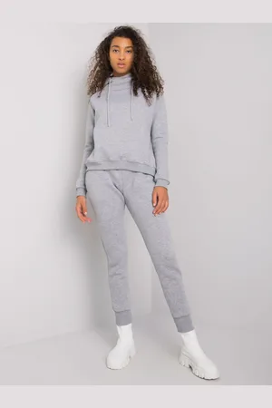 BASIC FEEL GOOD Světle šedá dámská tepláková souprava RV-KMPL-7285.00P-gray