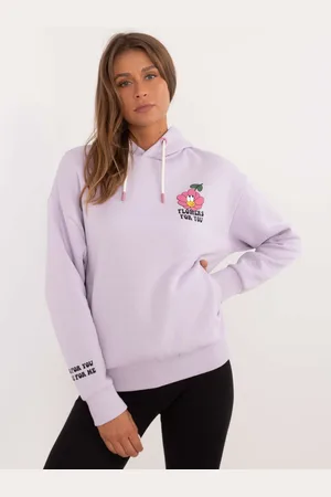 Sublevel Lila mikina s kapucí a potiskem D10600T02420I-lila