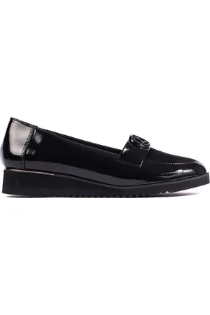 GOODIN Černé lakované elegantní lordsy GD-FL760B