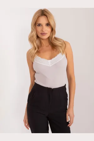 Sublevel Béžové tílko s krajkou D16113Z02637A-beige