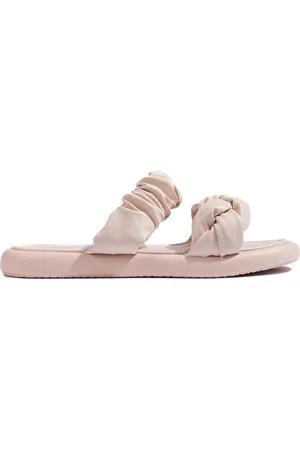 SHELOVET Stylové béžové ploché pantofle TC-1230BE