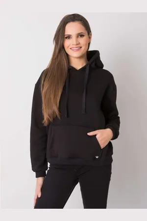 BASIC FEEL GOOD Černá dámská mikina s kapucí RV-BL-7306.41-black