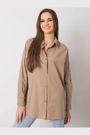 Basics from Amsterdam Dámská oversize košile s dlouhými rukávy EM-KS-004.42-beige
