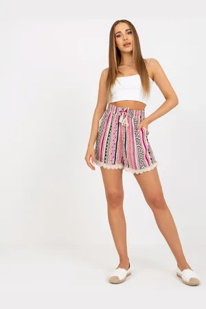 Sublevel Vícebarevné vzorované šortky D73771M62233KA-multicolor