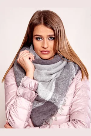 Italy Moda Šedo-bílá šála AT-CH-171201.11-grey-white