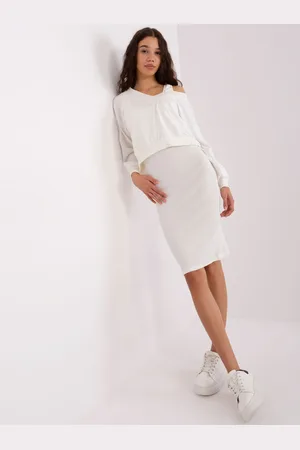 Basics from Amsterdam Smetanový komplet šatů a mikiny EM-KMPL-819-2.64P-ecru