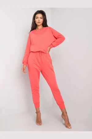 Fancy Oranžové dámské tepláky FA-DR-6388-1.91-coral