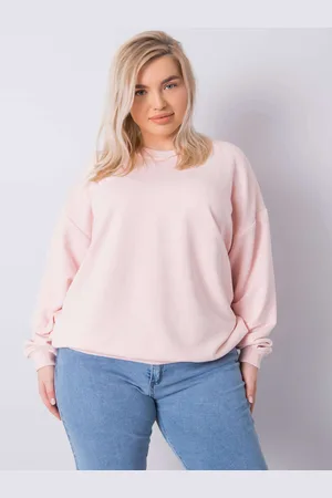 BASIC FEEL GOOD Světle růžová dámská mikina bez kapuce RV-BL-6316.16X-pink