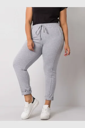 Basics from Amsterdam Světle šedé tepláky ke kotníkům RV-DR-6300.19-light grey