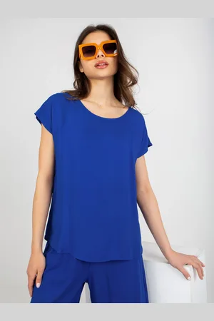 Sublevel Modré volné tričko D73761R10978O-cobalt
