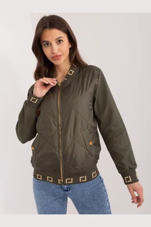 RELEVANCE Khaki prošívaný bomber -RV-BL-8224.22-khaki