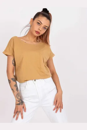 Basics from Amsterdam Béžové tričko Ventura s krátkým rukávem a kapsičkou TW-TS-1001.30X-beige