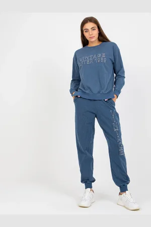 Fancy Tmavě modrá tepláková souprava -FA-KMPL-8094.30-dark blue
