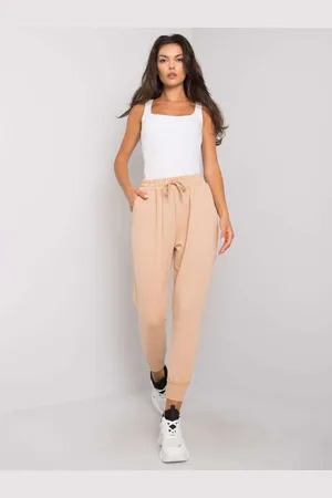 Fancy Béžové dámské tepláky FA-DR-6388-1.91-beige