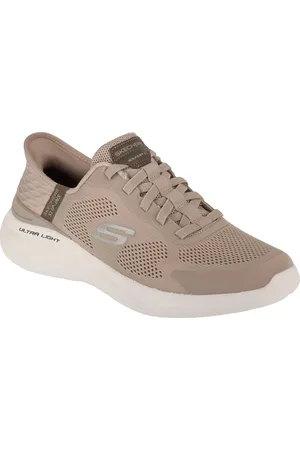 Skechers Taupe pánské sportovní tenisky Slip-Ins: Bounder 2.0 - Emerged 232459-TPE