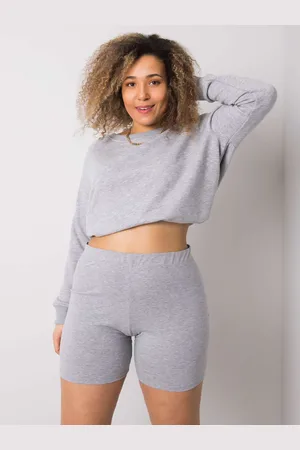 BASIC FEEL GOOD Světle šedé přiléhavé šortky RV-SN-6322.08-grey