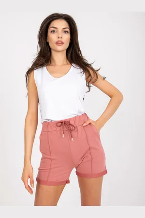 Fancy Růžové ležérní šortky FA-SN-6283.88P-dark pink