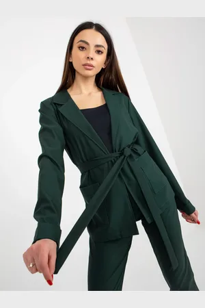 Basics from Amsterdam Tmavě zelené sáčko s páskem na vázání LK-MA-507798-1.15P-dark green