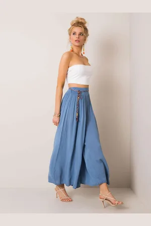 Basics from Amsterdam Modré široké kalhoty -blue