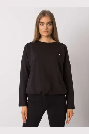 BASIC FEEL GOOD Černé dámské tričko s náprsní kapsou RV-BZ-7199.05P-black