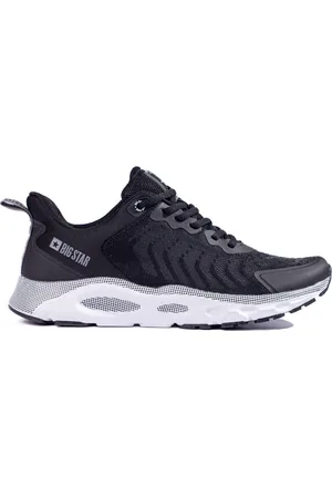 Big Star Pánské černé sportovní boty LL174096 Memory Foam LL174096B-M