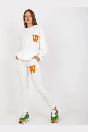 Fancy Bílá tepláková souprava bez kapuce FA-KMPL-7893.67-white