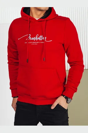 Basics from Amsterdam Červená mikina s kapucí BX5702