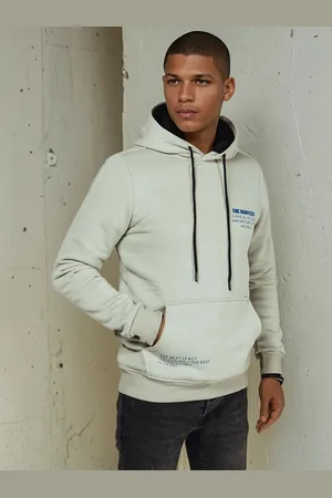 Basics from Amsterdam Olivová mikina s kapucí BX5683