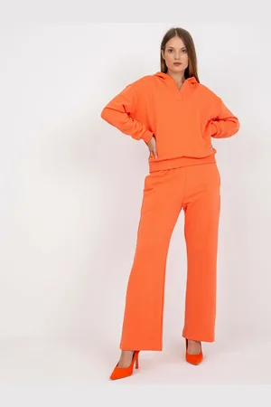Fancy Oranžová tepláková souprava s kapucí FA-KMPL-7813.51-orange
