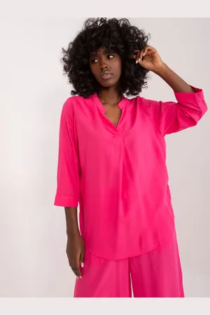Sublevel Viskózová halenka D73761M11174A-dark pink