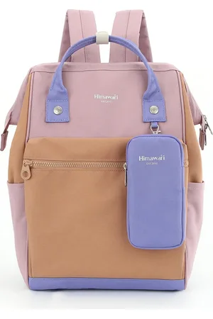 Peterson Himawari Růžově-oranžový dámský batoh s praktickým pouzdrem 1027