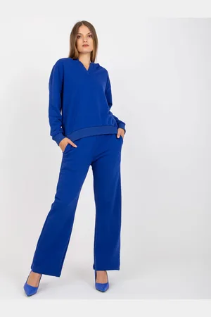 Fancy Tmavě modrá tepláková souprava -FA-KMPL-7813.51-cobalt