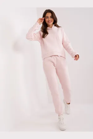 Basics from Amsterdam Světle růžová tepláková souprava s kapucí EM-KMPL-629-1.99P-light pink