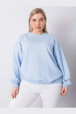 BASIC FEEL GOOD Světle modrá dámská mikina bez kapuce RV-BL-6316.16X-blue