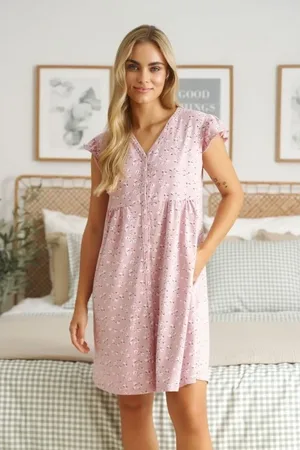 Doctor Nap Světle růžová košile s jemnými květy