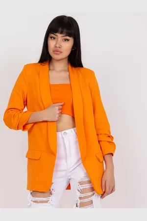 Italy Moda Oranžové dámské sako George -DHJ-MA-7684.15P-orange