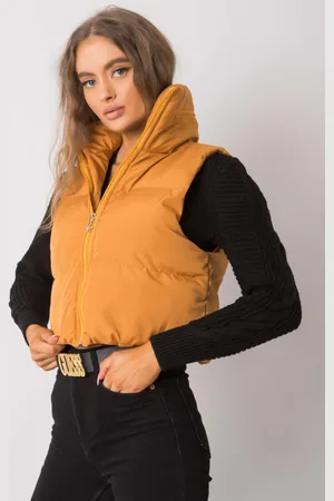 Basics from Amsterdam Krátká prošívaná vesta Gizelle EM-KZ-898.30-mustard