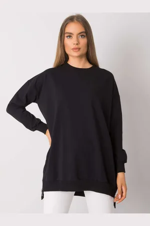 BASIC FEEL GOOD Černá dámská tunika se zipy RV-TU-7187.26-black