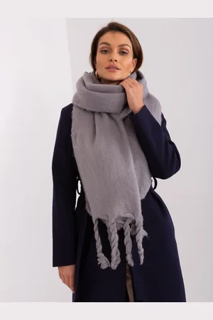 Italy Moda Šedá šála s třásněmi AT-SZ-2313502.63P-grey