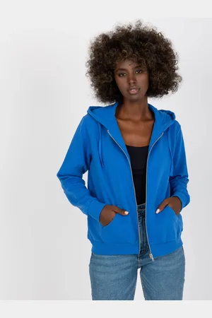 BASIC FEEL GOOD Modrá mikina na zip -B-002.06-dark blue