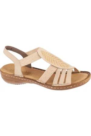 Rieker Světle béžové dámské sandály Sandals 608C0-62