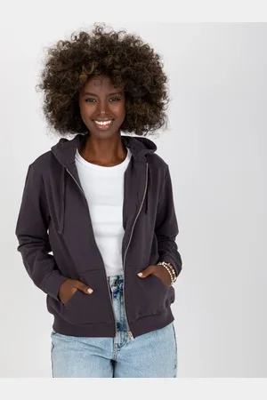 BASIC FEEL GOOD Tmavě šedá mikina na zip -B-002.10-dark grey