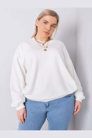 BASIC FEEL GOOD Smetanová dámská mikina bez kapuce RV-BL-6316.16X-ecru